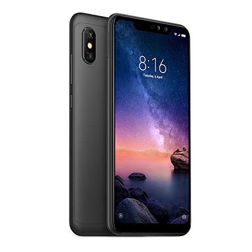 Xiaomi Redmi Note 6 Pro Smartphone de 6.26", doble SIM, 4G LTE, Cámara 12 MP, 3 GB/36GB ROM, Negro