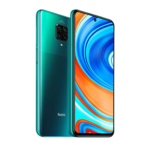 Xiaomi Redmi Note 9 Pro - Smartphone de 6.67" (DotDisplay, 6 GB RAM, 128 GB ROM, 64 MP AI Quad cámara, batería de 502 0mAh) Tropical Green(Global version)