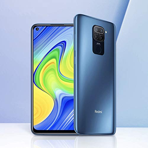 Xiaomi Redmi Note 9 Teléfono 4GB RAM + 128GB ROM, 6.53” Pantalla Completa, MTK Helio G85 Procesador Octa-Core, 13MP Frontal y 48MP+8MP+2MP+2MP AI Quad Cámara Trasera Versión Global (Gris)