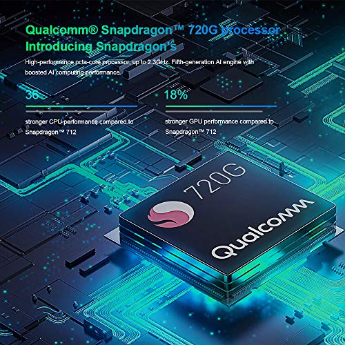 Xiaomi Redmi Note 9S Smartphone, 6GB RAM 128GB ROM, 6.67" Dot Drop Pantalla, Qualco mm Snapdragon 720G procesador, 48MP Cámara Cuádruple, Global Versión, Aurora Blue