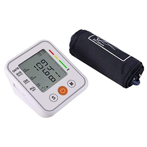 XIN Tensiómetro de Brazo Monitor de presión Arterial automático Inteligente Inicio BP Manguito Máquina Ritmo cardíaco del Pulso de Monitoreo esfigmomanómetro Digital for el hogar y Médica
