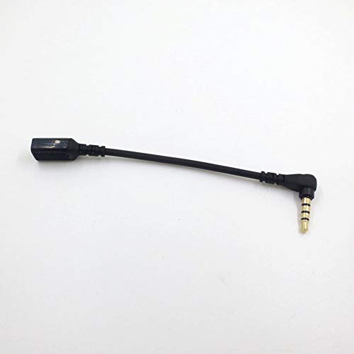 Xingsiyue Dial de Mezcla de Chat Tarjeta de Sonido Cable de Extensión con Adaptador de 3.5 mm para Arctis 3 / Arctis Pro Wireless/Arctis 5 / Arctis 7 / Arctis Pro