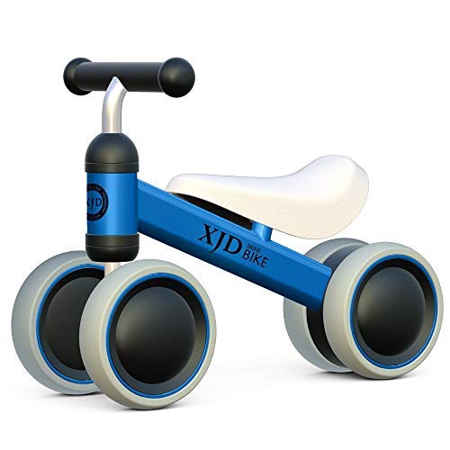 XJD Bicicleta Sin Pedales para Niños Juguetes de Bebé para Aprender a Caminar para Baby (10-24 Meses) el Primer Regalo de Cumpleaños de su Bebé en Bicicleta (Azul)