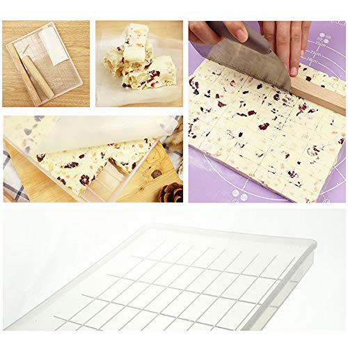 Xkfgcm Molde Turron De Chocolate 5 Piezas / 1 Juego Set de Turrón Antiroturas Proteínas y Barra de Energía Bandeja para Cubitos de Hielo Molde para Dulces Molde de Cocina para Donas y Chocolate