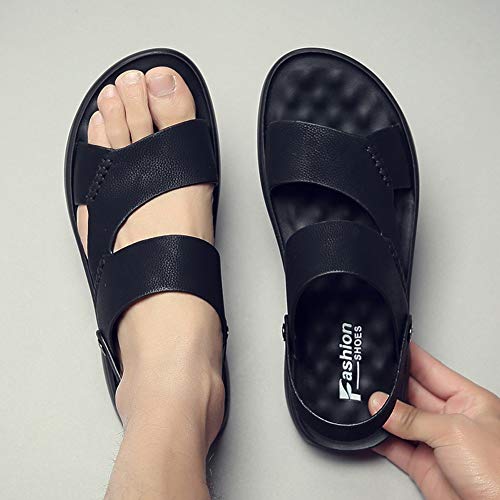 XLD Zapatos de los Hombres Ocasionales de la Playa, Deportivo Sandalia, Sandalias al Aire Libre, Sandalias de Cuero, Cambiar Entre Zapatillas y Sandalias, Apto for/Playa/Piscina Cubierta (Size : 44)