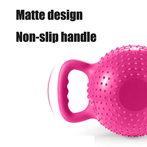 XMH Pesa Rusa Portátil,Mancuerna De Pilates De Yoga para Mujeres En Casa, Adecuada para Ejercicio De Cuerpo Entero, Entrenamiento Cruzado, Entrenamiento De Fuerza para Perder Peso,Rojo