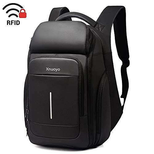 Xnuoyo TSA Mochila para Portátil, 15.6 Pulgada Mochila para Computadora Hidrófugo Mochila Escolar con Bolsa Termostática y Bolsillos RFID Mochila Antirrobo para Escuela/Negocios/Hombres/Mujeres