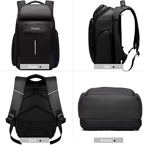 Xnuoyo TSA Mochila para Portátil, 15.6 Pulgada Mochila para Computadora Hidrófugo Mochila Escolar con Bolsa Termostática y Bolsillos RFID Mochila Antirrobo para Escuela/Negocios/Hombres/Mujeres