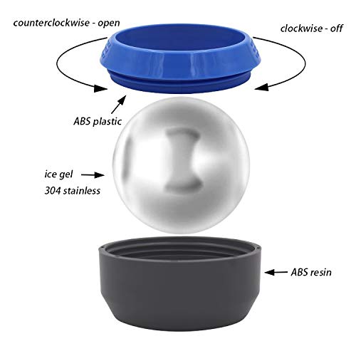 Xrzize Cryoball – Bola de masaje con función de refrigeración – Reduce inflamación y hinchazón – Agradable & Relajante – Mejor descanso en músculos y tensión – Cabe en cualquier bolsa