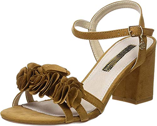 XTI 30714, Sandalia con Pulsera para Mujer, Marrón (Camel), 36 EU