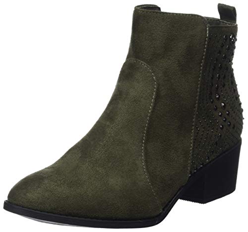 XTI 48606, Botines para Mujer, Verde (Kaki Kaki), 39 EU