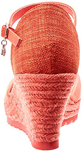 XTI 48941, Sandalias con Plataforma para Mujer, Azul (Coral Coral), 38 EU