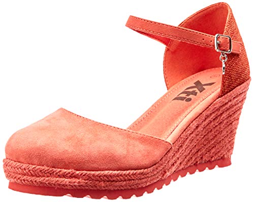 XTI 48941, Sandalias con Plataforma para Mujer, Azul (Coral Coral), 38 EU