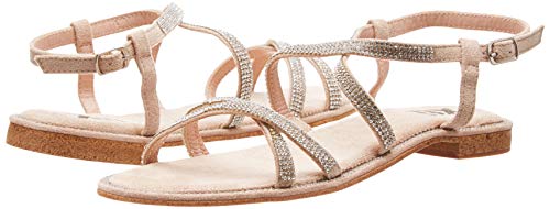 XTI 48996, Sandalias con Punta Abierta para Mujer, Rosa (Nude Nude), 39 EU