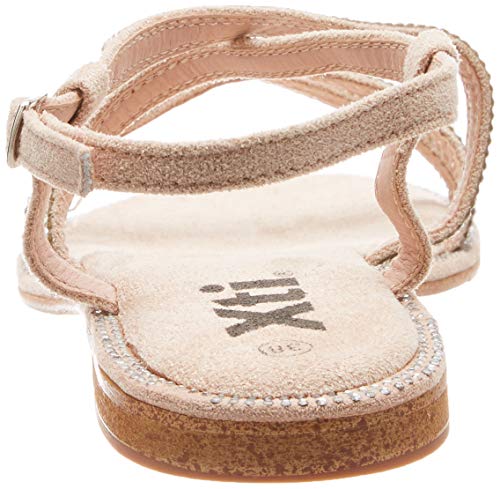 XTI 48996, Sandalias con Punta Abierta para Mujer, Rosa (Nude Nude), 39 EU