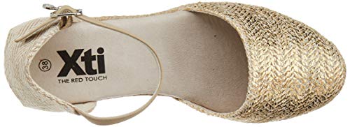 XTI 49704.0, Sandalias con Plataforma para Mujer, Dorado (Oro Oro), 39 EU