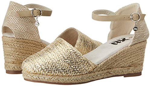 XTI 49704.0, Sandalias con Plataforma para Mujer, Dorado (Oro Oro), 39 EU