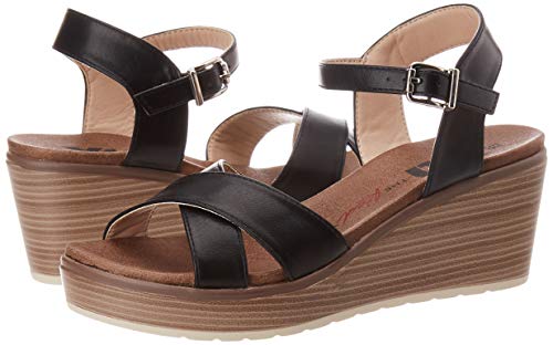 XTI 49865.0, Sandalias con Plataforma para Mujer, Negro (Negro Negro), 37 EU