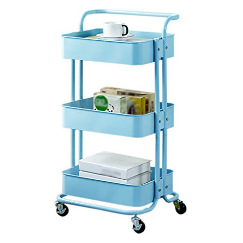 XUEYAN Estante de Cocina extraíble Azul Estancia de almacenaje de Sala de Estar de Dormitorio de Varios dormitorios