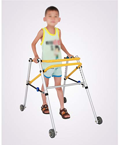 Xuping shop Andador para niños Rehabilitación de Las extremidades Inferiores Andador de Entrenamiento Marco orientado para andadores Caminador de Cuatro Ruedas para niños (Size : Extra Large)