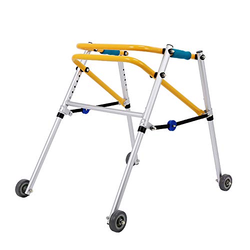 Xuping shop Andador para niños Rehabilitación de Las extremidades Inferiores Andador de Entrenamiento Marco orientado para andadores Caminador de Cuatro Ruedas para niños (Size : Extra Large)