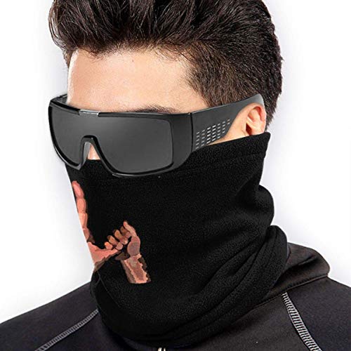 XXUU ASL Lenguaje de señas americano I Love You Cuello bufanda cálida Mascarilla reutilizable para exteriores Bandana