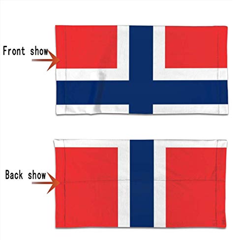 XXUU Máscara Facial con Bandera Noruega, pañuelos, Bufanda, Calentador de Cuello, Diadema para Polvo, Deportes al Aire Libre, protección Solar contra el Polvo