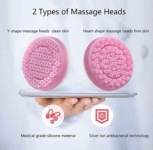XYQ Recargable cepillo de limpieza facial, exfoliante de silicona removedor de la espinilla limpieza del poro eléctrico Limpiador Facial Brush- Inicio SPA Massager de la cara Adecuado for todo tipo de