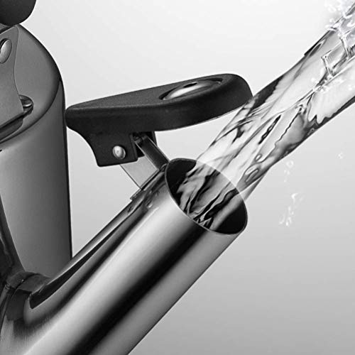 XYSQWZ Tetera De Té 4-5l Tetera De Silbato De Acero Inoxidable Plateado con Pico A Presión para Adaptarse A La Mayoría De Las Estufas (tamaño: 5l) Hervidores Eléctricos