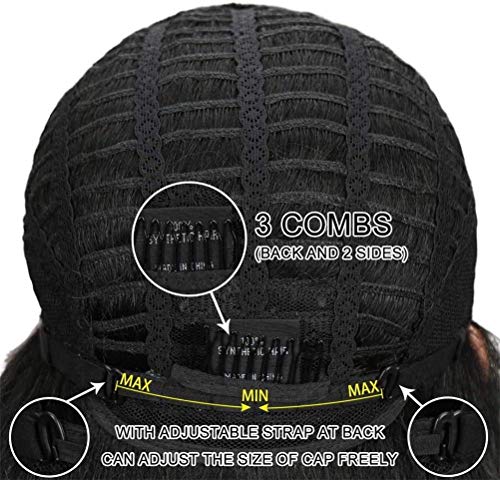 Y DWAYNE Pelucas Delanteras de Encaje marrón Rizado Pelo Largo Ondulado Ombre Miel, Peluca sintética de Alta Temperatura, 130% Cabello Secreto de Vacaciones, 26 Pulgadas