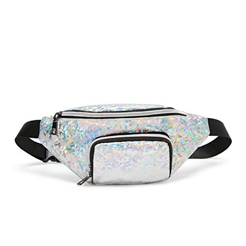 Y Otoño Estilo Coreano s Cool Dual Pocket Wallet Glass Broken Paquete de Cofre Multifuncional Plata