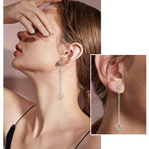 YADOCA 16Piezas KPOP Bangtan Boy álbum Jimin Cadena Pendientes para Mujeres Hombres Adolescentes Círculo de Plata Círculo Cruz Pluma Colgante Pendientes de lóbulo Drop aretes Coreano Moda joyería