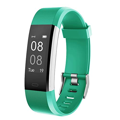 YAMAY Pulsera Actividad con Pulsómetro Mujer Hombre, Monitor de Actividad Deportiva, Ritmo Cardíaco, Impermeable IP67, Reloj Fitness, smartwatch con Podómetro, Color Verde