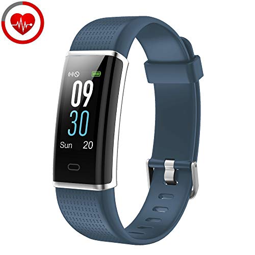 YAMAY Pulsera de Actividad Inteligente con Pulsómetro, Impermeable IP68 Smartwatch con 14 Moda Deportiva, Podómetro Pulsera Inteligente para Mujer Hombre Reloj Inteligente Android y iOS Teléfono