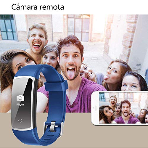 YAMAY Pulsera de Actividad Inteligente Impermeable IP68 con 14 Modos de Deporte,Pulsera Inteligente con Pulsómetro, Blood Pressure, Sueño,Podómetro,Pulsera Deporte para Android y iOS Teléfono móvil