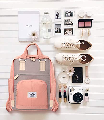 YAMTION Mochila Mujer Mochilas Escolares Niña Mochila para Portátil 15,6 Pulgadas,Mochilas para Ordenador con Puerto USB,Mochilas Señora Bolsa de Escuela