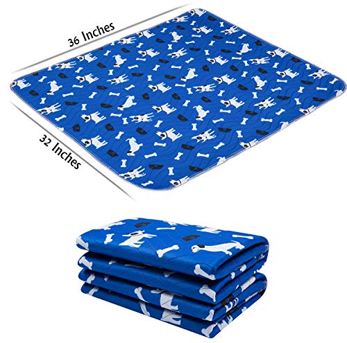 Yangbaga Empapadores Perros, Pañales de Perro Lavable y Reutilizables Empapadores de Entrenamiento para Adecuado para Perros Pequeños y Medianos o Gatos, Antideslizante, (90 * 80cm)