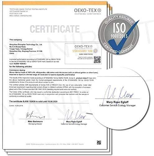 YANIBEST - Funda de Almohada de Seda para Cabello y Piel, 21 Momme 600 Hilos, 100% Seda de Morera con Cremallera Oculta, 1 Paquete de Funda de Almohada de tamaño estándar, Color Blanco