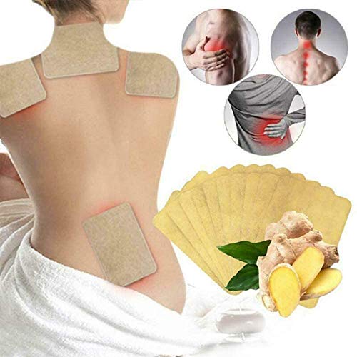 YDKJ Linfático Detox Curación Jengibre Patch, para Aliviar El Cuello, El Abdomen, Cara, Rodillas, Pies, Espalda, Hombros, Cintura, Aliviar El Dolor Y Mejorar El Sueño,100 Pieces