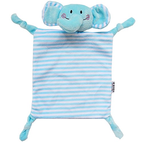 YeahiBaby Dou Dou Bebe Peluche Manta Algodon Bebe Elefante Azul