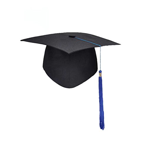 Yeahibaby Sombrero de Graduación Maestro con Loop Tassel College Cap Accesorio de Vestido Académico