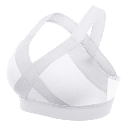 YEBIRAL Sujetadores Deportivos Mujer,Sujetador Reductor Cómodo Yoga Gimnasio Sin Aros Sin Costuras sin Anillo de Acero Push Up Chaleco