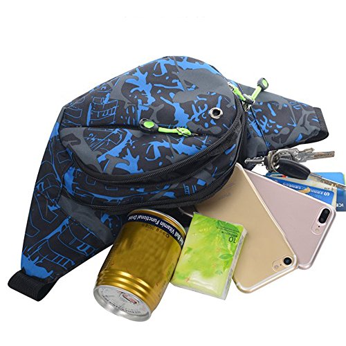Yesmile Riñonera de Unisex Deportes al aire libre Casual Camuflado Paquete de cintura Bicicleta Ciclismo de Estilo Popular