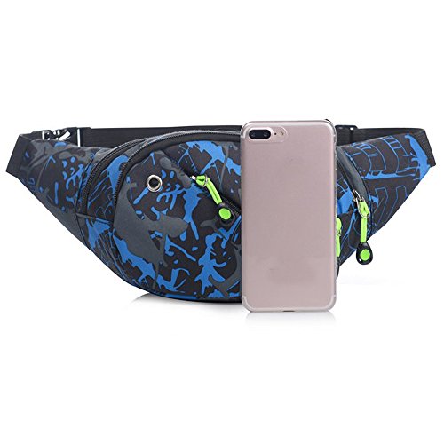 Yesmile Riñonera de Unisex Deportes al aire libre Casual Camuflado Paquete de cintura Bicicleta Ciclismo de Estilo Popular