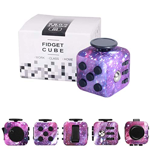 Yetech Cubo Anti-estrees，Galaxy Juguete Antiestrés Stress Cube para niños y Adultos