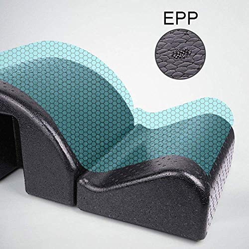 YF-SURINA Equipo deportivo Cama de masaje Soporte de camilla para espalda, Corrector de columna lumbar, Yoga Pilates Arch Barrel Cama de masaje, Equipo de fitness para barril de yoga, Postura curva S