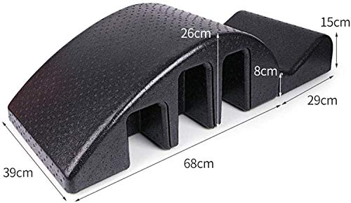 YF-SURINA Equipo deportivo Cama de masaje Soporte de camilla para espalda, Corrector de columna lumbar, Yoga Pilates Arch Barrel Cama de masaje, Equipo de fitness para barril de yoga, Postura curva S
