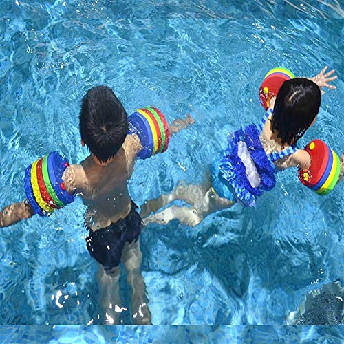 YFJLOVE Bandas 6PCs / Paquete de Espuma EVA Swim Discos flotantes Mangas del Brazo del Flotador Inflable de la Piscina de natación del bebé Junta Ejercicios Anillos Círculos