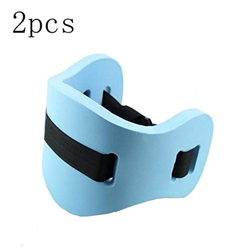 YFJLOVE Junta del Anillo del Flotador de natación Junta colchón de Espuma Ajustable Volver Natación Estudiante Adulto Niños de Herramientas con cinturón de la Cintura (Color : Blue 2pcs)