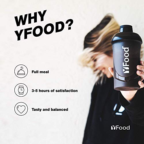 YFood Vanilla | Batido en Polvo | Sustituto de comida sin gluten ni lactosa | 17 comidas, 26 vitaminas y minerales | proteína en polvo | batido de proteína delicioso | pack 1,5kg